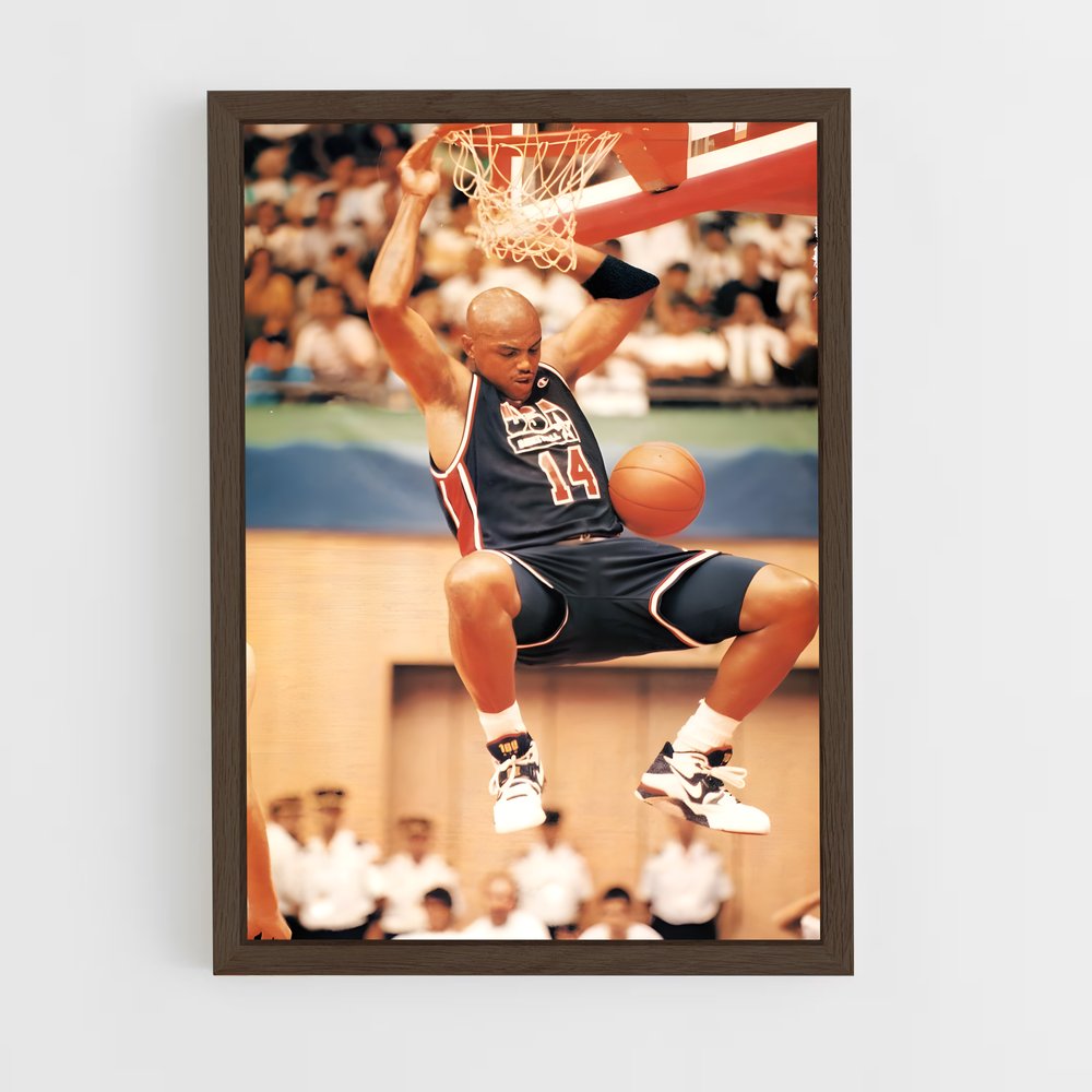 Poster Charles barkley dunker – affiche Basketball (vue 5)